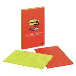 Post-It 5845-SSAN Meeting Note Super Sticky 123x200 Neon